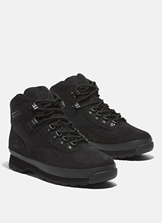 Timberland Deri + Tekstil Siyah Erkek Bot Euro Hiker MID LACE UP BOOT