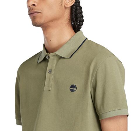 Timberland Printed Neck Short Sleeve Polo Erkek T-Shirt TB0A26NF5901