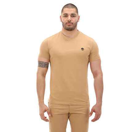 B0A2BPREH31-R Timberland Short Sleeve Tee Erkek T-Shirt Krem