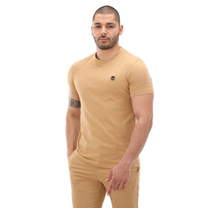 B0A2BPREH31-R Timberland Short Sleeve Tee Erkek T-Shirt Krem