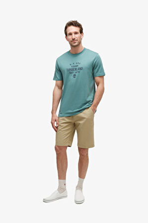 Timberland Claremont Poplin Chino  Erkek Bej Şort TB0A5U2KDH41