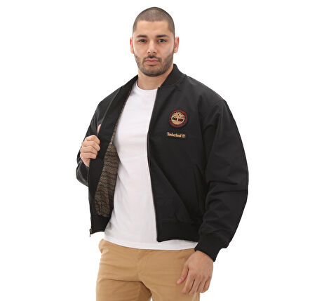B0A5PWJ0011-R Timberland Lunar New Year Badge Bomber Erkek Ceket Siyah