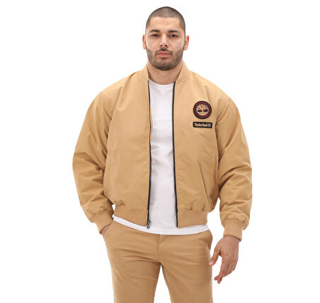 B0A5PWJEH31-R Timberland Lunar New Year Badge Bomber Erkek Ceket Kahve