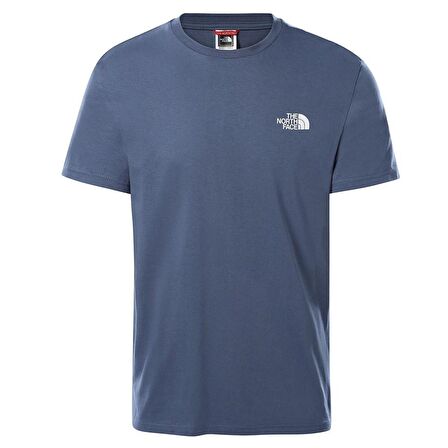 Erkek S/S SIMPLE DOME Tişört Mavi-M