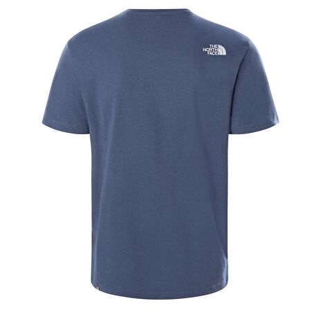 Erkek S/S SIMPLE DOME Tişört Mavi-M
