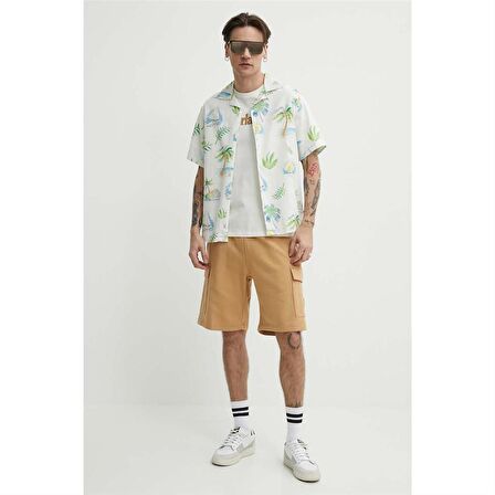 Timberland Woven Badge (Bb) Cargo Sweatshort Lıght Wheat Boot Erkek Şort