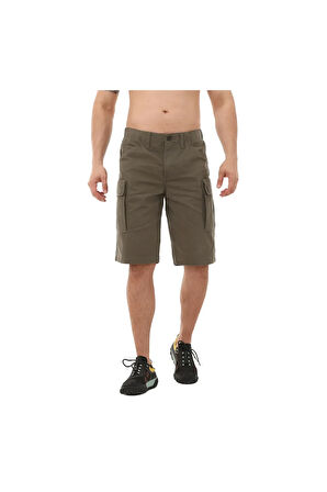 B0A5U1BA581-R Timberland Twill Cargo Short Erkek Şort Ve Kapri Yeşil