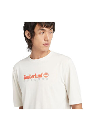 UV-PROTECTION OUTDOOR GRAPHIC TEE Erkek T-Shirt TB0A5SFXCL61 Beyaz-S