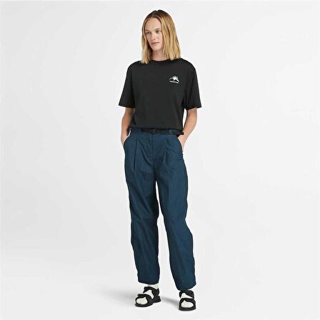 Timberland Hıke Lıfe Graphıc Short-Sleeve Tee Siyah Kadın T-Shirt