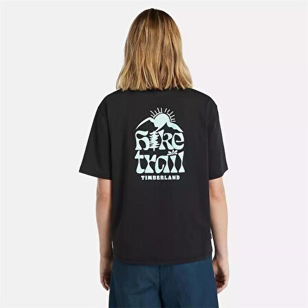 Timberland Hıke Lıfe Graphıc Short-Sleeve Tee Siyah Kadın T-Shirt