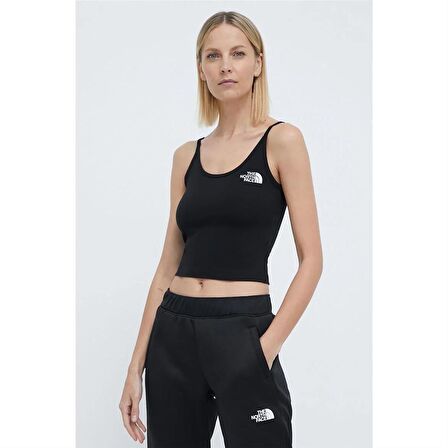 The North Face W Slim Crop Tank Kadın Siyah T-Shirt