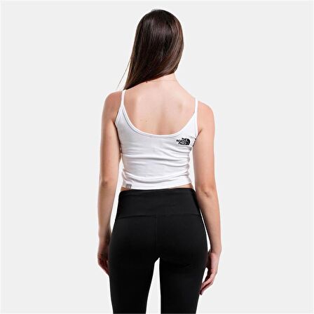 The North Face W Slim Crop Tank Kadın Beyaz T-Shirt