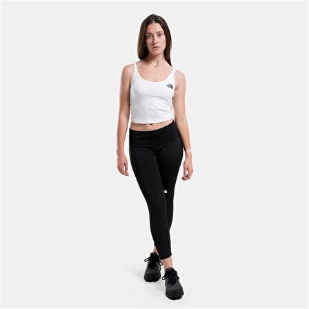 The North Face W Slim Crop Tank Kadın Beyaz T-Shirt