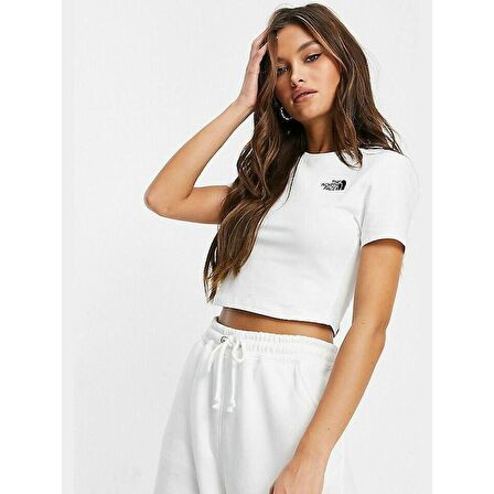 The North Face W CROP S/S TEE Kadın T-Shirt NF0A55AOFN41