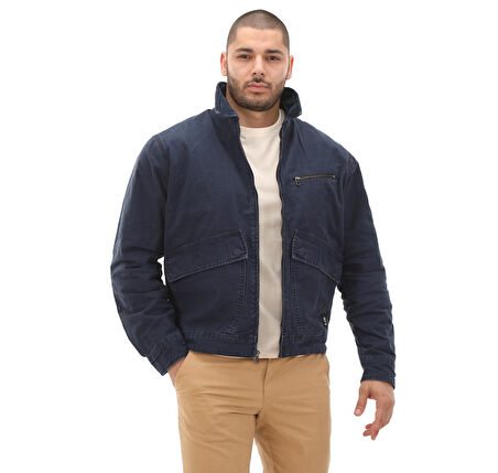 B0A5TGF4331-R Timberland Washed Canvas Jacket Erkek Ceket Lacivert