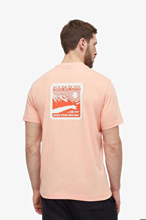 Napapijri S-Gouın Erkek Pembe T-Shirt NP0A4HTQP1I1