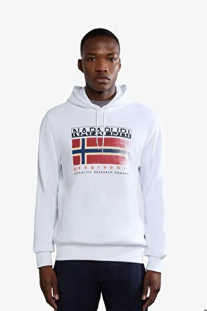 Napapijri B-Kreıs H Erkek Beyaz Sweatshirt NP0A4HPE0021