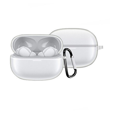 Gpack Xiaomi Redmi Buds 6 Pro uyumlu Kılıf Mat Kancalı Silikon SF13