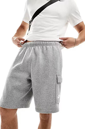 Nike Sportswear Men's Clup Cargo Short Erkek Şardonlu Spor Şort Gri