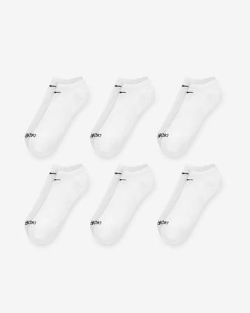Nike SX6898-100 Everyday Plus Destekli No-Show Antrenman Çorapları (6 Çift)