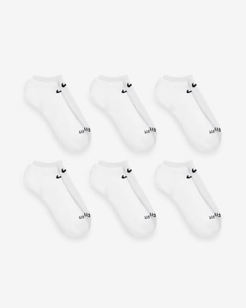 Nike SX6898-100 Everyday Plus Destekli No-Show Antrenman Çorapları (6 Çift)