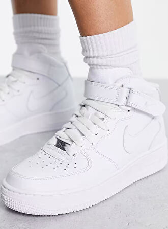 Nike Air Force 1 Mid Kadın Deri Bilekli Günlük Spor Ayakkabı