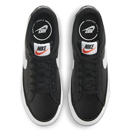 Nike Court Legacy (Gs) Çocuk Siyah Sneaker Ayakkabı DA5380-002 SİYAH