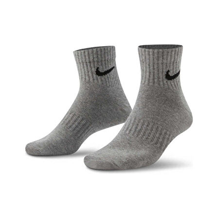 Nike U NK EVERYDAY LTWT ANKLE 3PR Siyah-Beyaz Erkek Çorap