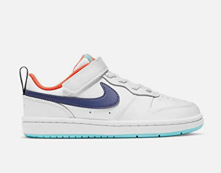 Nike Court Borough Low 2 (Psv) Çocuk Beyaz Sneaker Ayakkabı BQ5451-112 I-156