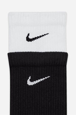 Nike Everyday Plus Cushioned Socks DD2795-011 Siyah/Beyaz Çorap