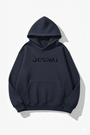 Unisex Yumuşak Dokulu Orjinal Baskılı Tasarım Oversize 3 İplik Hoodie Sweatshirt