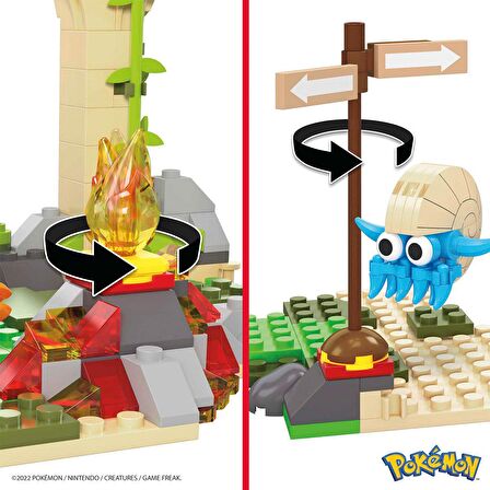 FABBATOYS MEGA™ Pokémon™ Jungle Ruins - Adventure Builder Antik Kent Seti 464 parça +7 yaş