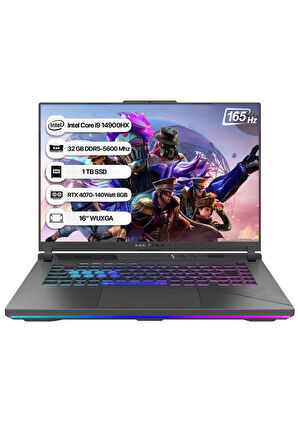 Asus Rog Strix G16 G614JVR-N3243 Intel Core i9 14900HX 16 GB 512 GB SSD RTX 4060-140Watt 165 Hz Freedos 16" WUXGA Taşınabilir Bilgisayar