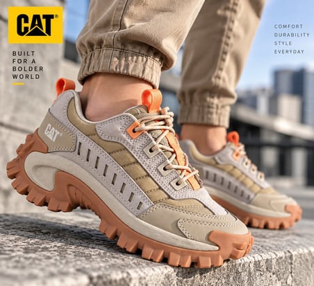 Caterpillar Intruder 013G100955 Kadın Krem Süet Outdoor Günlük Spor Ayakkabı