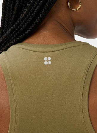 Sweaty Betty SB10138-030 ATHLETE CROP SEAMLESS W Yeşil Kadın Atlet