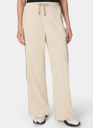 Sweaty Betty SB10182PUR-260 EXPLORER WIDE LEG 30 Bej Kadın Sweatpant