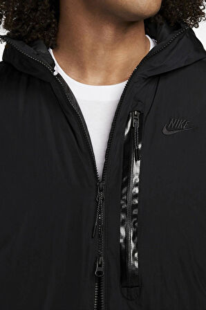 Nike Sportswear Therma-Fit Woven Tech+ Insulated Full-Zip Hoodie Erkek Ceket