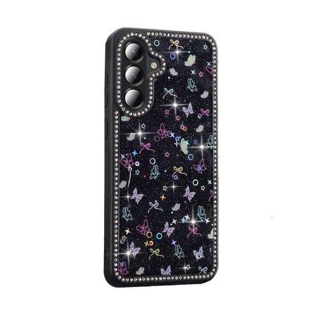 Gpack Samsung Galaxy A36 uyumlu Kılıf Simli ve Taşlı Dizayn Azra Kapak