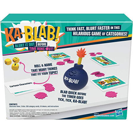 Ka-Blab! (English Version) Game for Families, Teens and Kids Ages 10 and Up, Family-Friendly Party Game