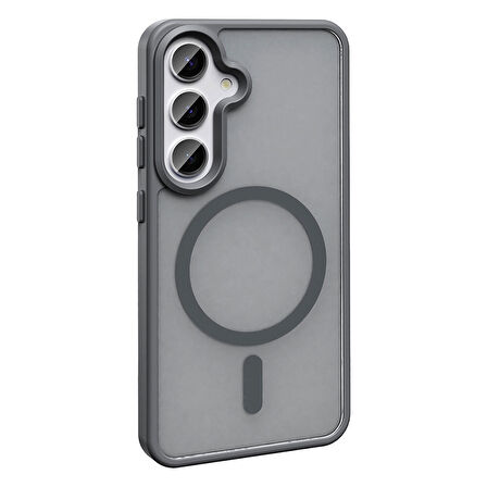 Gpack Samsung Galaxy S25 uyumlu Kılıf Magsafeli Mat Arka Yüzey Sio Kapak