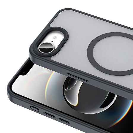 Gpack iPhone 16E uyumlu Kılıf Magsafeli Mat Arka Yüzey Sio Kapak