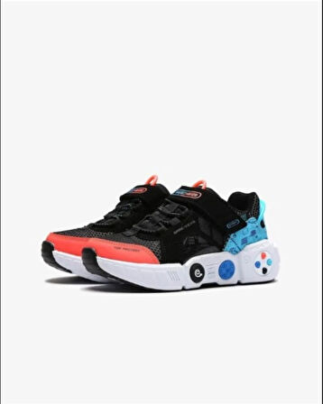 Skechers GAMETRONİX Büyük Erkek  Çocuk Siyah Spor Ayakkabı