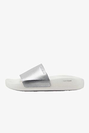 Skechers Hyper Slide - Shine On Kadın Gri Slider Terlik 140431 SIL