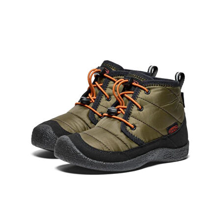 Keen 1029426 Howser II Chukka WP Dark Olive/Gold Flame Kadın Outdoor Bot