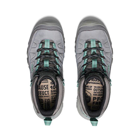 Keen 1029562 Targhee IV Mid WP Alloy/Granite Green Kadın Outdoor Bot