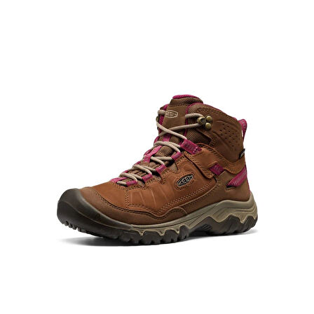 Keen 1030689 Targhee IV Mid WP W Bison/BEAUJOLAIS Kadın Outdoor Bot
