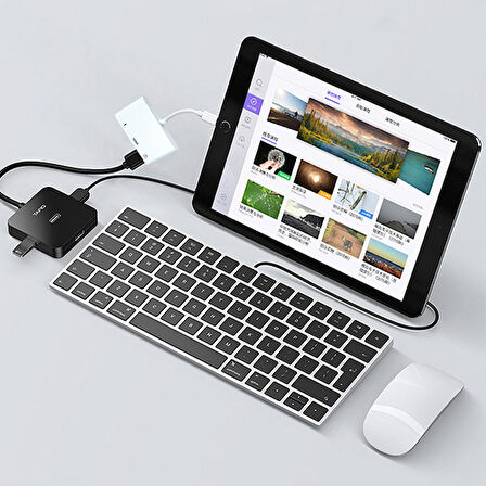 Ally İPhone-Lightning Hdmi Dijital AV Adaptör+ OTG Usb Hub