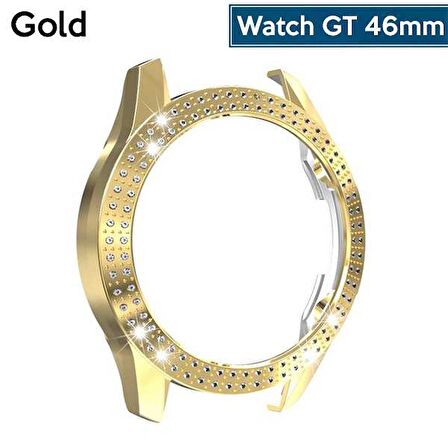 Huawei GT2 46mm Diamond Taş İşlemeli Bumper Kılıf