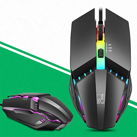 ALLY K3  Işıklı Kablolu Oyuncu- Gaming Mouse