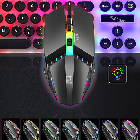 ALLY K3  Işıklı Kablolu Oyuncu- Gaming Mouse